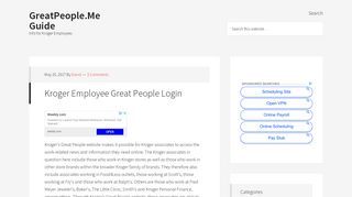 GreatPeople.Me Guide - Info for Kroger Employees