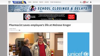 Pharmacist saves employee's life at Melrose Kroger | News | wsmv.com