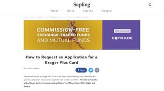 How to Request an Application for a Kroger Plus Card | Sapling.com