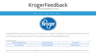 KrogerFeedback – Official www.krogerfeedback.com Survey