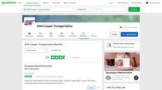 AAA Cooper Transportation Employee Benefits and Perks | Glassdoor