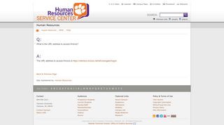 What is the URL address to access Kronos? - Clemson University