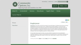 Employment | Community Options, Inc.