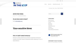 NEWS THIS WEEK - In The Loop