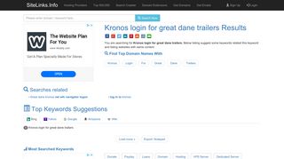 Kronos login for great dane trailers Results For Websites Listing