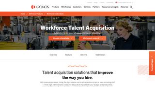 Workforce Talent Acquisition; Talent Hiring| Kronos
