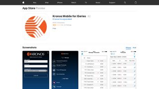 Kronos Mobile for iSeries on the App Store - iTunes - Apple