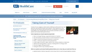 Taking Care of Yourself - BJC HealthCare