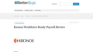 Kronos Workforce Ready Payroll Review – 2019 Pricing, Features ...