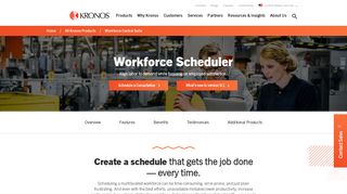 Workforce Scheduler; Employee Scheduling Software; Labor ... - Kronos