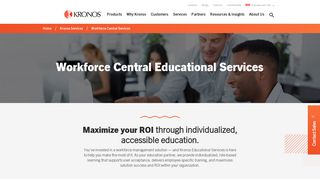 Workforce Central Educational Services | Kronos