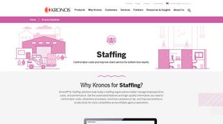 Staffing Agency Operations, Software for Staffing, Staffing ... - Kronos
