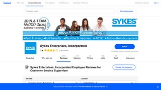 Working as a Customer Service Supervisor at Sykes Enterprises ...