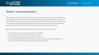 Target Ehr - Target schedule Employee - Action Network