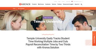 Temple University | Kronos