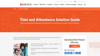 Time and Attendance Solution Guide | Kronos