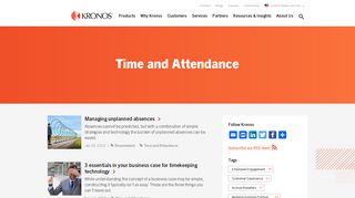Time and Attendance | Kronos