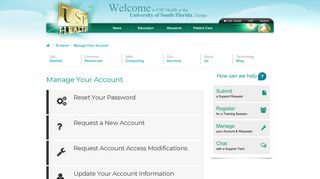 Manage Your Account | USF Health