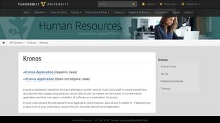 Kronos - Vanderbilt Human Resources - Vanderbilt University