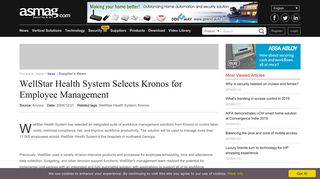 WellStar Health System Selects Kronos for Employee Management ...