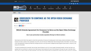Krossover to Continue as the Open Video Exchange Provider - iwlca