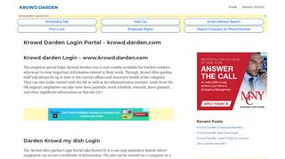 Krowd Darden Login Portal – krowd.darden.com