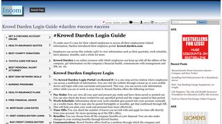 Krowd Darden Login Guide #darden #secure #access – Incom