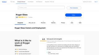 Kryger Glass Careers and Employment | Indeed.com