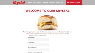Welcome to Club Krystal - Krystal.com