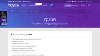 cpanel Guides for cpanel - Krystal Hosting