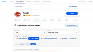 Working at Krystal: 341 Reviews about Pay & Benefits | Indeed.com