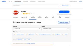Working as a Cashier at Krystal: 74 Reviews about Pay & Benefits ...