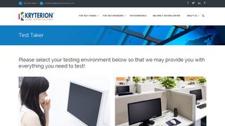 Test Taker | Kryterion Global Testing Solutions