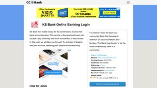 KS Bank Online Banking Login - CC Bank