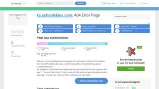 Access ks.schoolskies.com. 404 Error Page