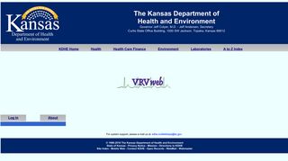 Welcome to Kansas State VRVWeb Application - KDHE