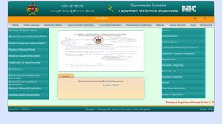 E - Services - Department of Electrical Inspectorate