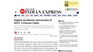 Digital enrolment and auction of KSFE 's Pravasi Chitty- The New ...