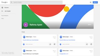 Rahma Apen - Google+