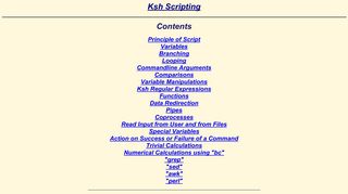 KSH script BASICS