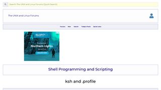 ksh and .profile - Unix.com