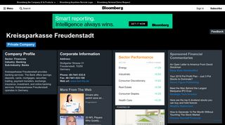 Kreissparkasse Freudenstadt: Company Profile - Bloomberg