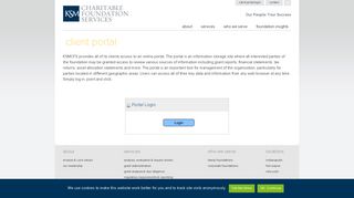 Client Portal Login | KSM Charitable Foundation Services
