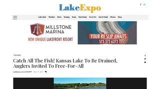 Catch All The Fish! Kansas Lake To Be Drained, Anglers Invited To ...