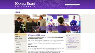 KSIS K-State Student Information System - Kansas State University