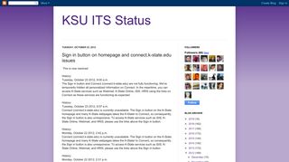 KSU ITS Status: Sign in button on homepage and connect.k-state.edu ...