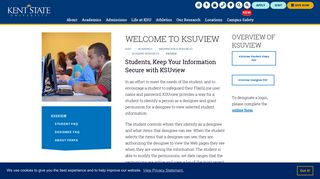 Welcome to KSUview | Kent State University