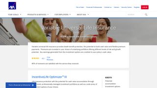 Variable Universal Life Insurance - AXA - AXA Equitable