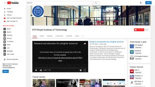 KTH Royal Institute of Technology - YouTube