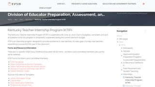 EPAI: Kentucky Teacher Internship Program (KTIP)